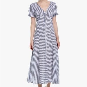 Max Studio Women's Striped Shirting Dress size 10